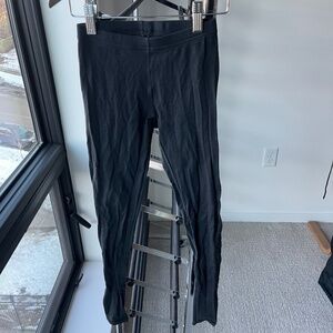Athleta black legging/footless tights XXS